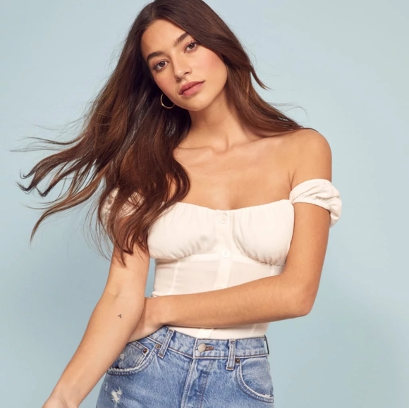 Reformation Tops - Reformation Honor Top in Ivory NWOT 4